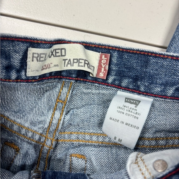 Vintage 90’s 550 Levi’s Relaxed Tapered jeans 8 medium - Picture 7 of 10